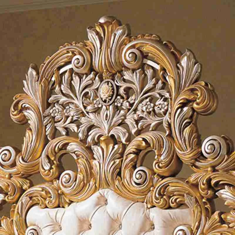 Luxury queen double bed detail view – Beds design