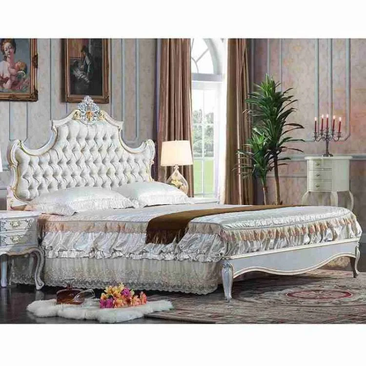 Custom Vintage Queen Bed Frames with Elegant Headboards - Image 4