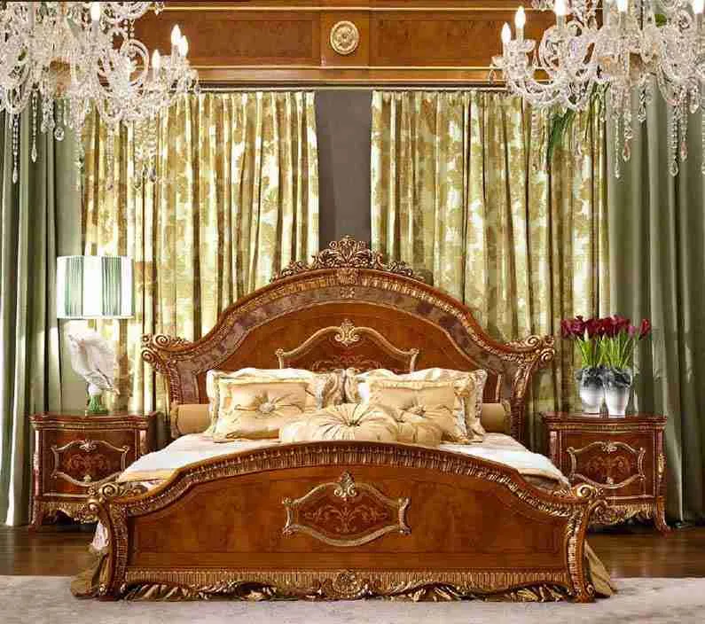 Luxury queen size bed frame