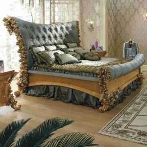 Luxury queen size bed frame