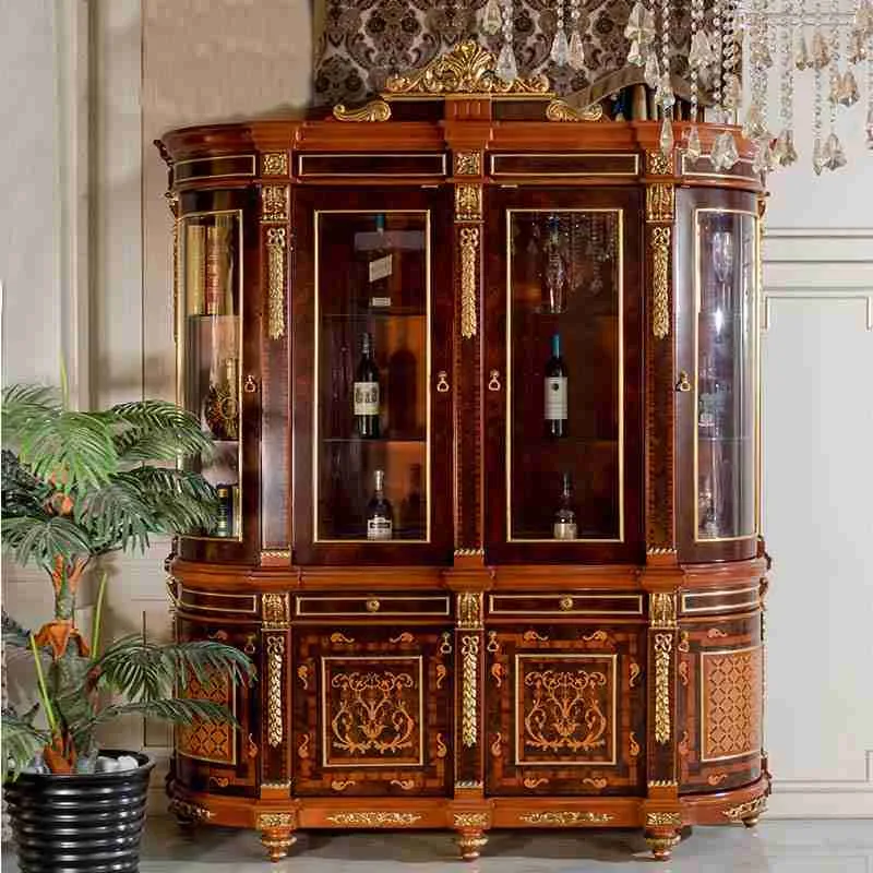 Architectural Marquetry Display Cabinet