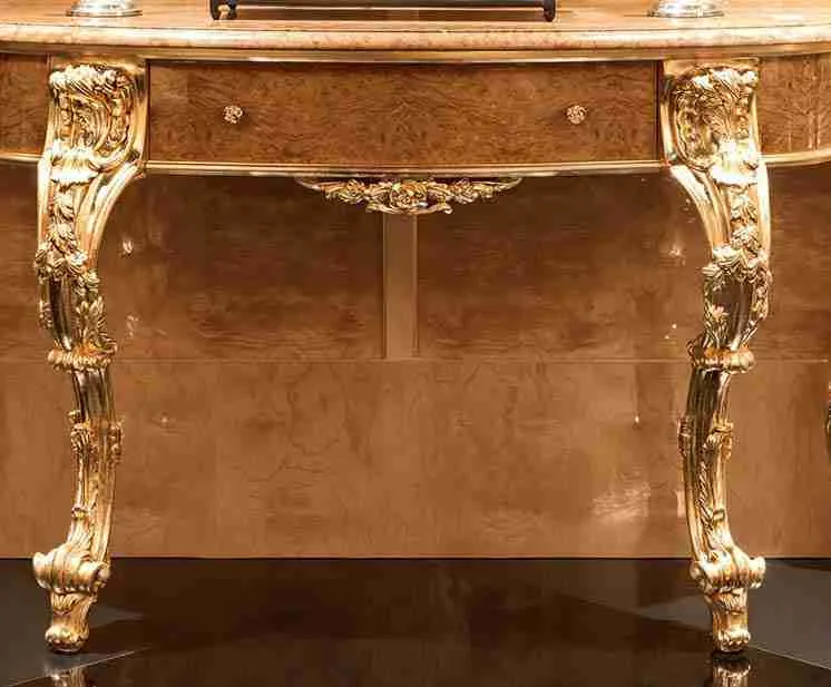 Luxury small console table for hallway craftsmanship close-up – Console tables design