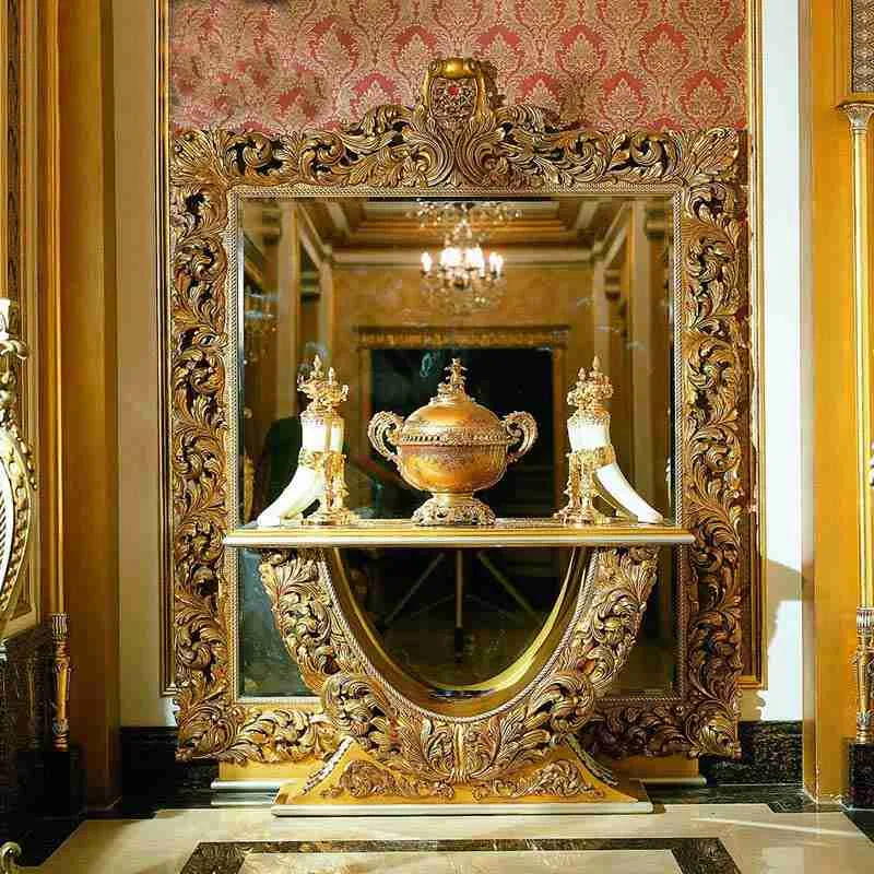 Luxury solid wood console table