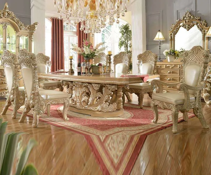 Baroque Gold Dining Table Set