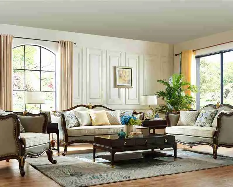 Luxury solid wood sofa frame craftsmanship close-up – Sofas & Couchs design