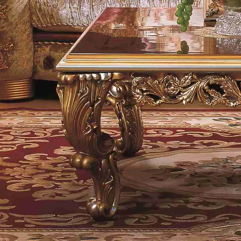 Luxury solid wood square coffee table detail view – Coffee Tables design