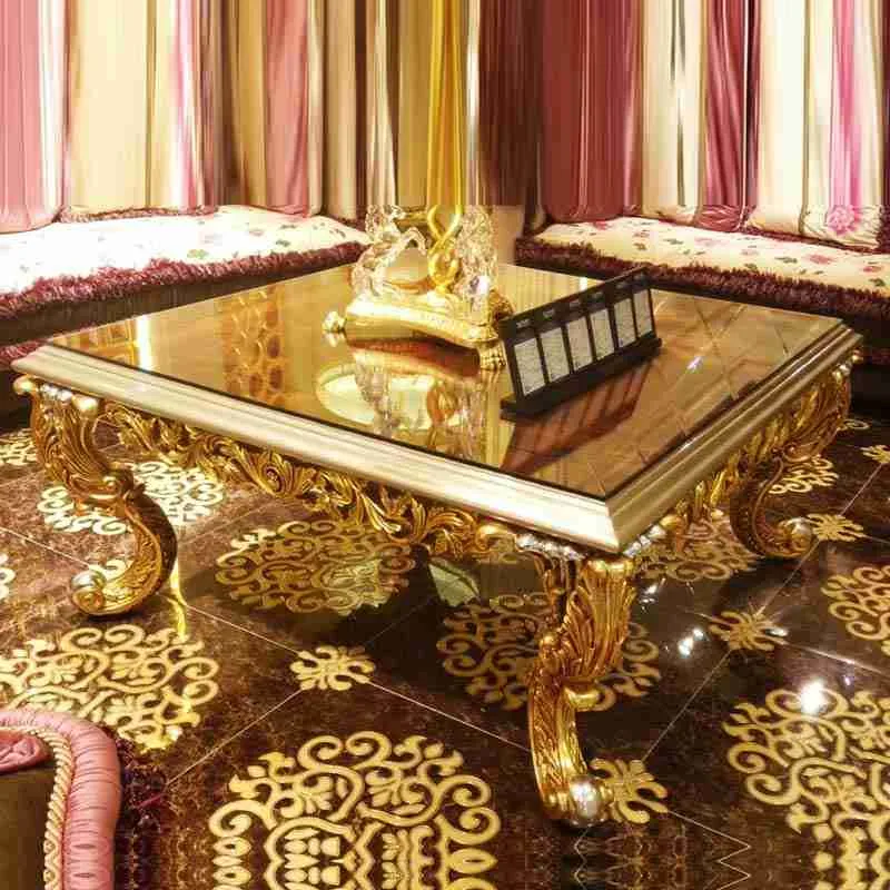 Luxury solid wood square coffee table material texture – Coffee Tables design