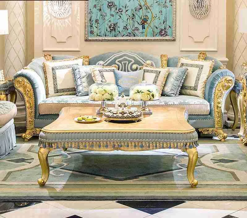 Luxury textured upholstery fabric sofa