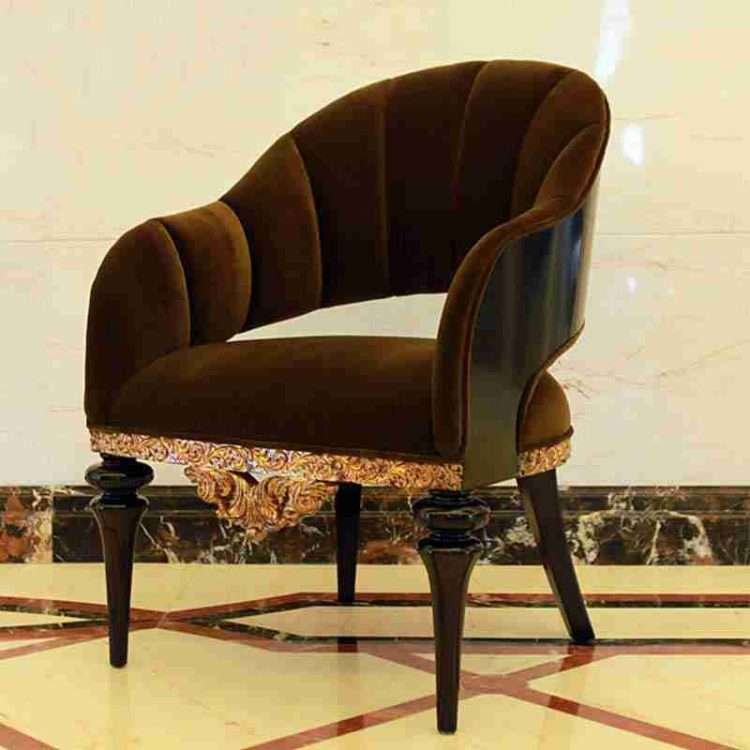 Luxury upholstered arm chair 4