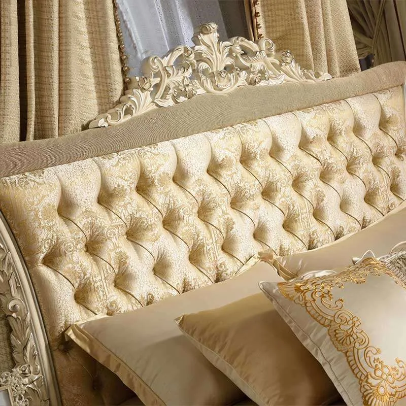 Architectural Hand-Carved Rococo Bed material texture – Beds design
