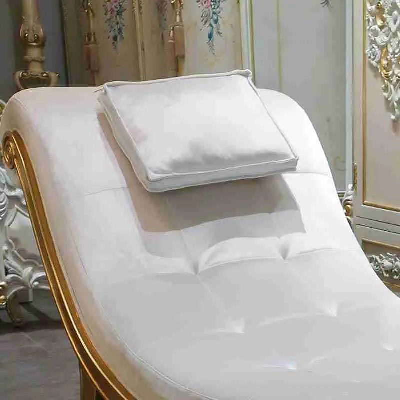 Classic White Chaise Lounge | Transform Your Home Today detail view – Accent Chairs design