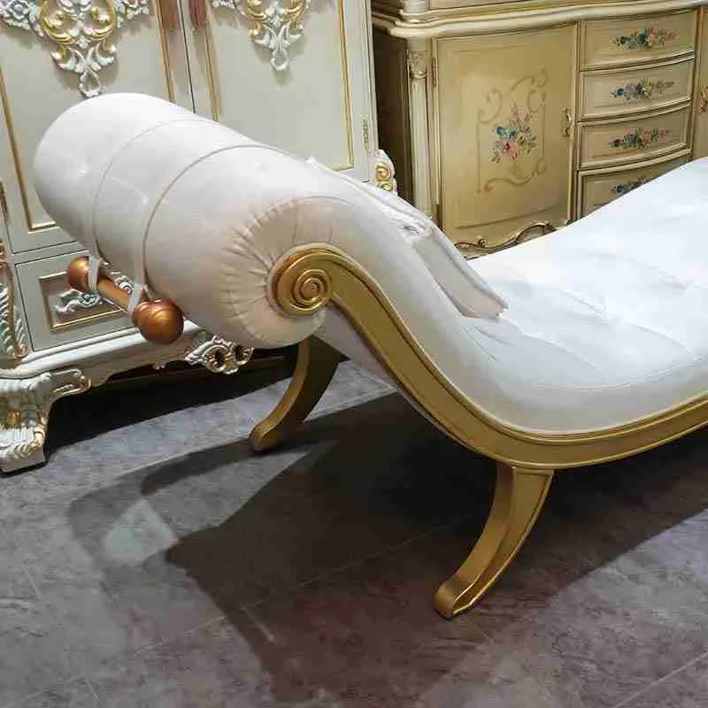 Classic White Chaise Lounge | Transform Your Home Today material texture – Accent Chairs design