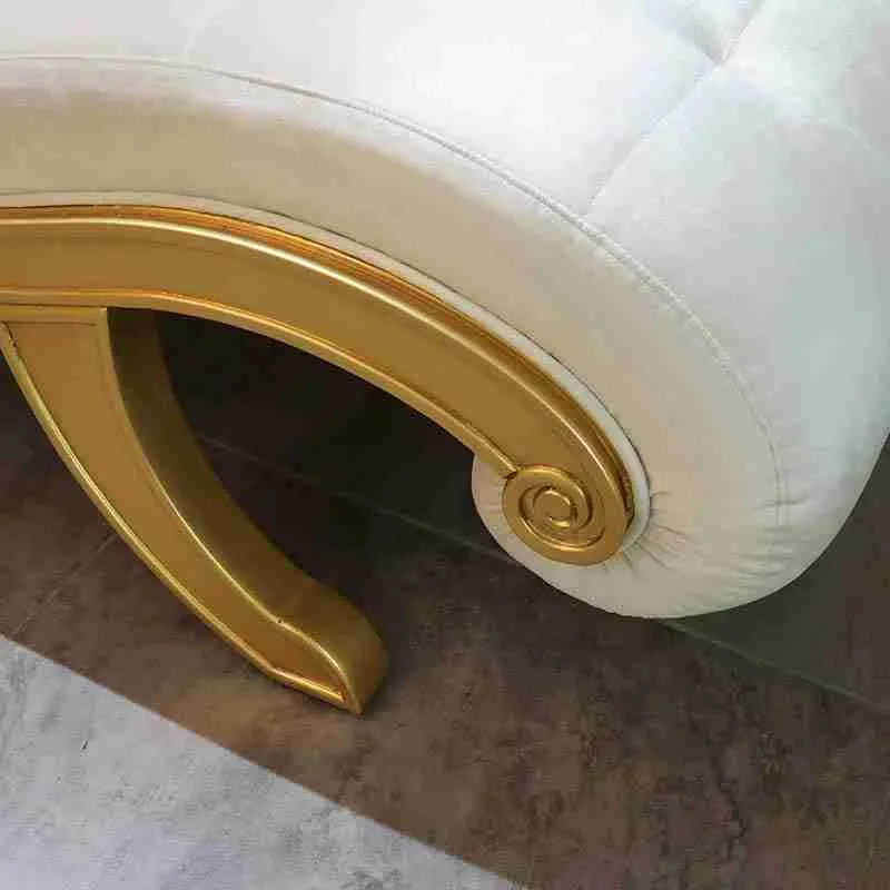 Classic White Chaise Lounge | Transform Your Home Today craftsmanship close-up – Accent Chairs design
