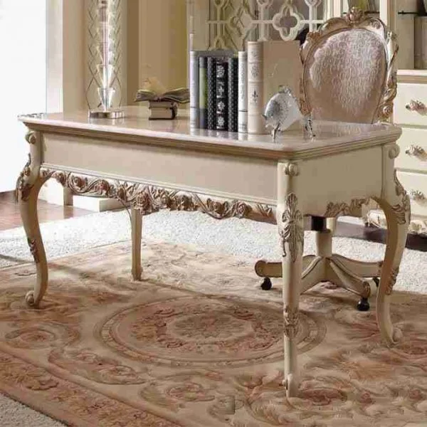 Luxury white office desk
