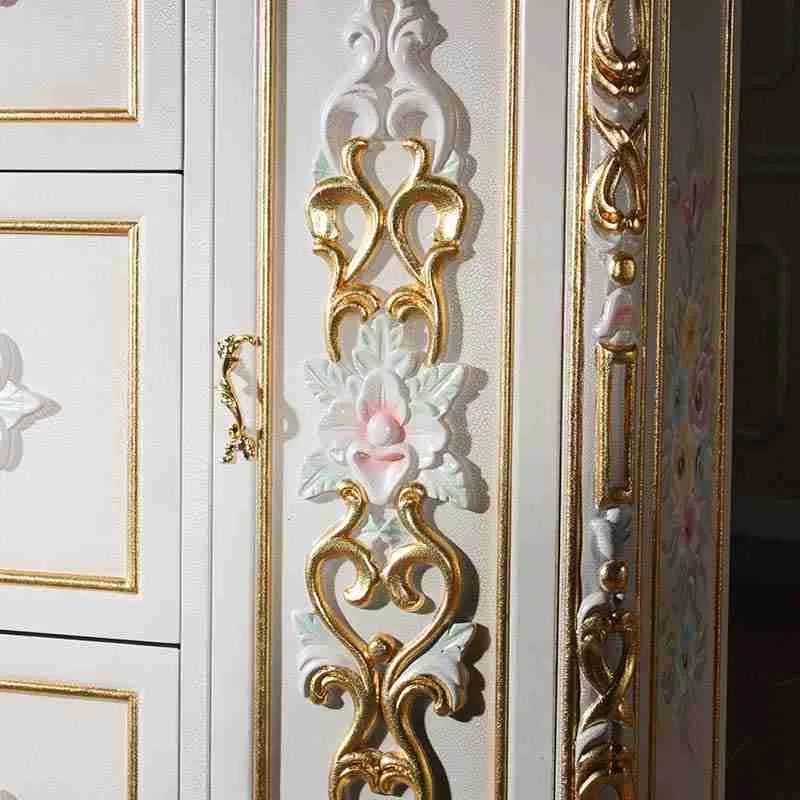 Rococo-Style Entrance Cabinet craftsmanship close-up – Console tables design