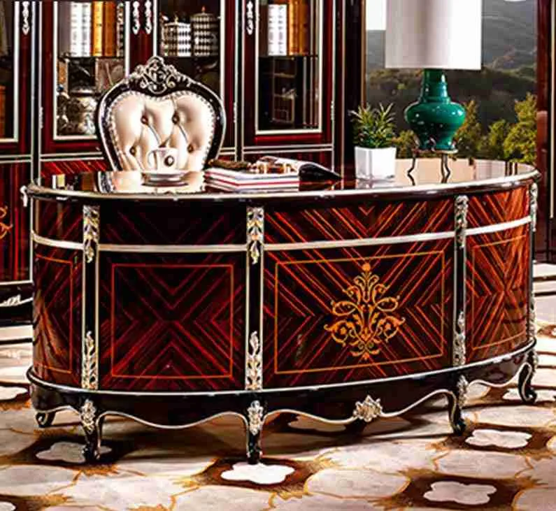 Rococo Mahogany Executive Office Suite material texture – Office Space design
