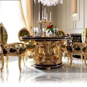 Traditional Round Dining Table for 6 - Classic & Elegant Design