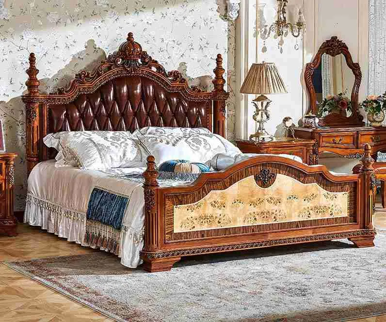 Luxury antique bed frames queen size