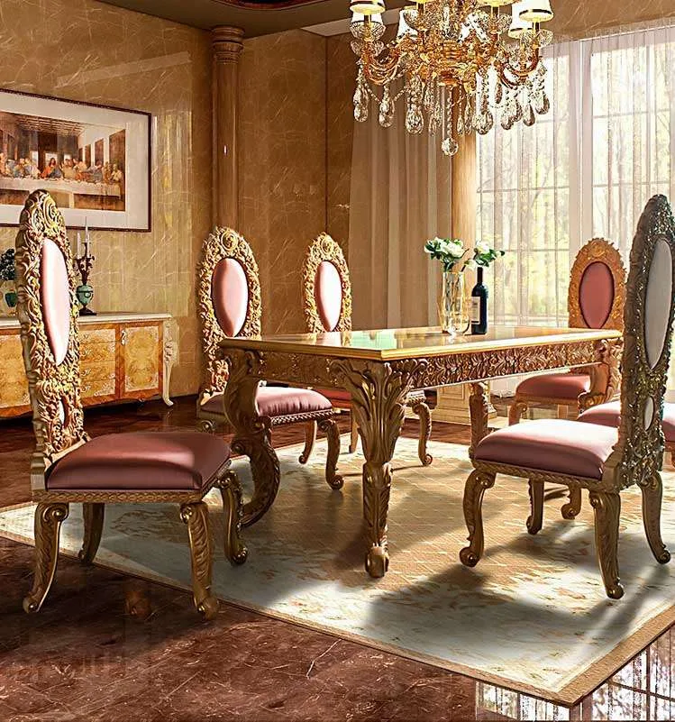 Classic Hand-Carved Dining Tables and Chairs for You