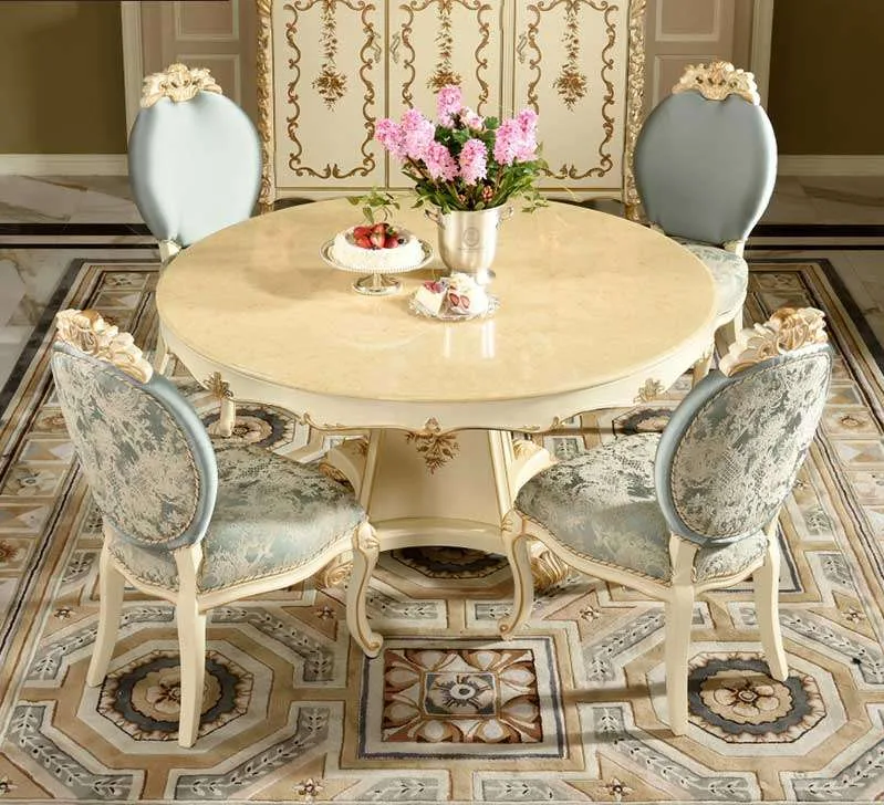 Classic Round Dining Table and Chairs Set | Elevate Your Space