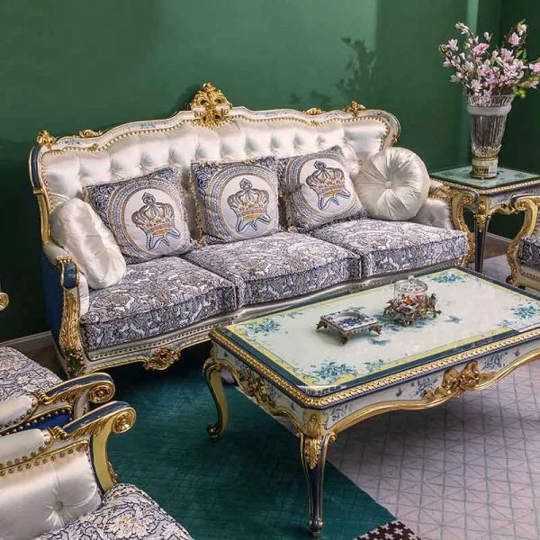 Luxury custom curved couch sofa for living room 33580