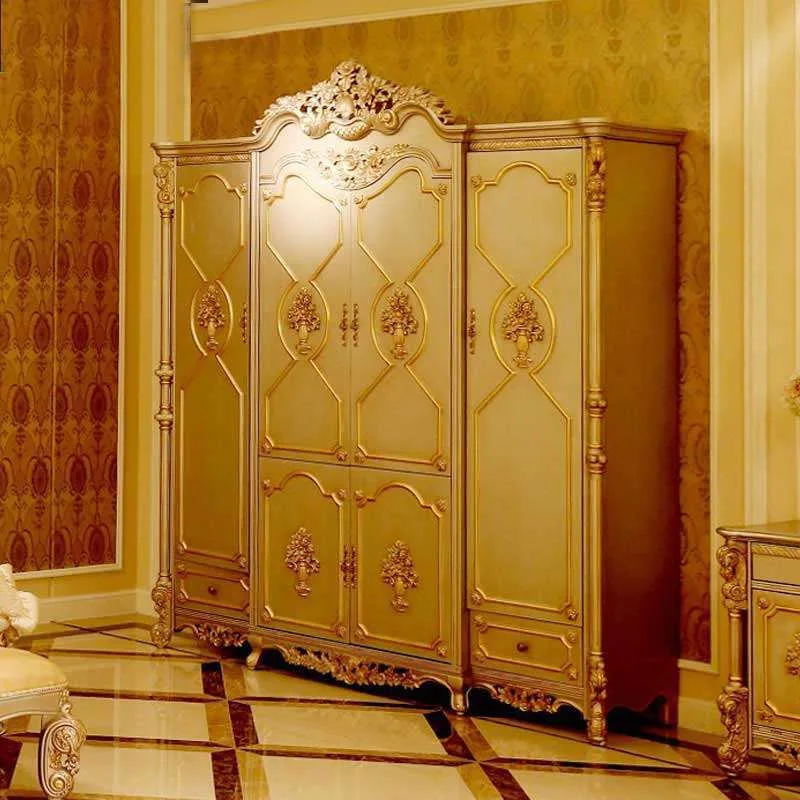 Stunning Vintage Hanging Wardrobe with Elegant Doors