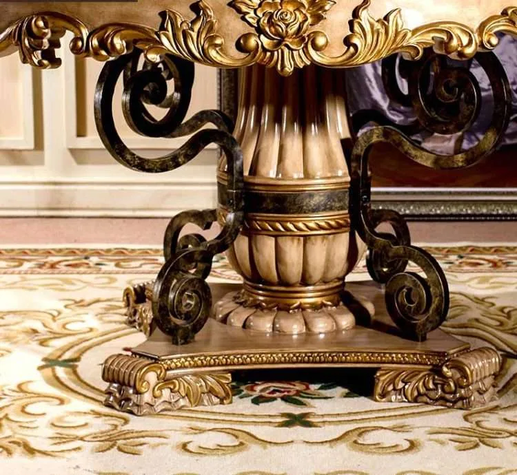 Elegant Victorian Round Marble Dining Tables - Image 4