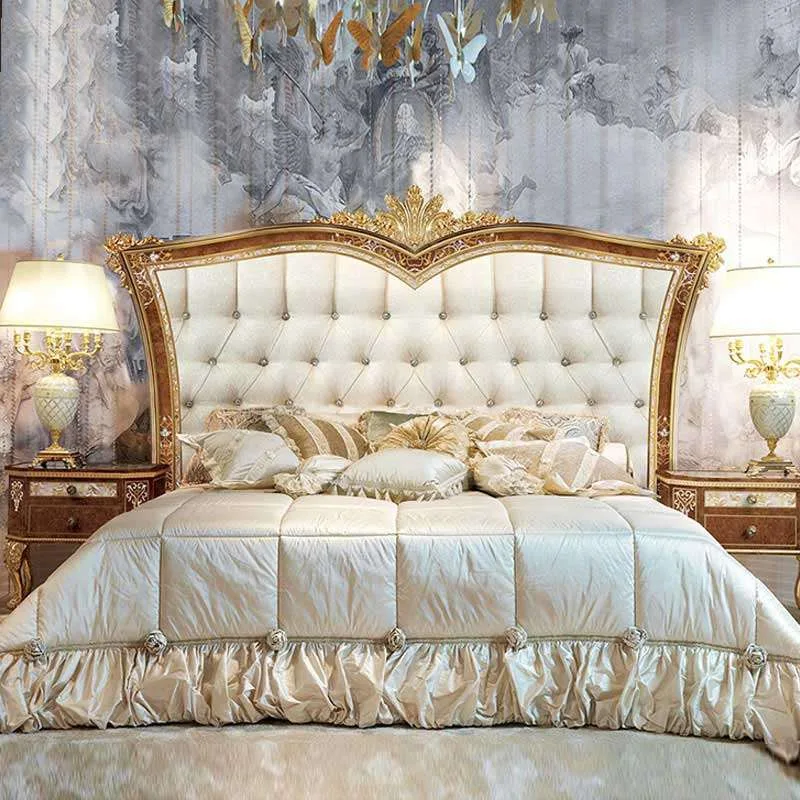 Architectural Tufted Bed Frame