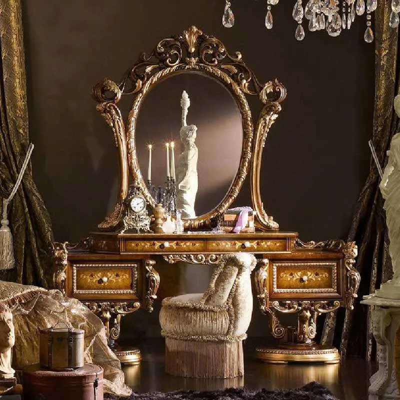 Dresser tables Stunning Vintage Makeup Table with Mirror – Exclusive Design by OE-FASHION Bespoke Studio