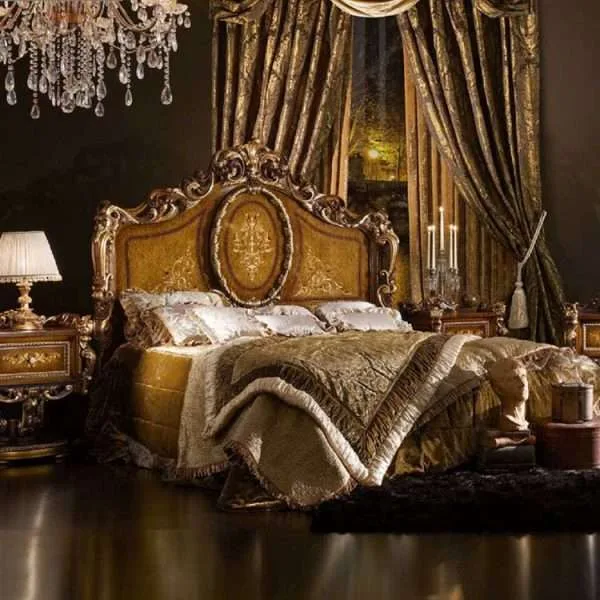 OE-FASHION Luxury custom antique bedroom furniture bed for home furniture