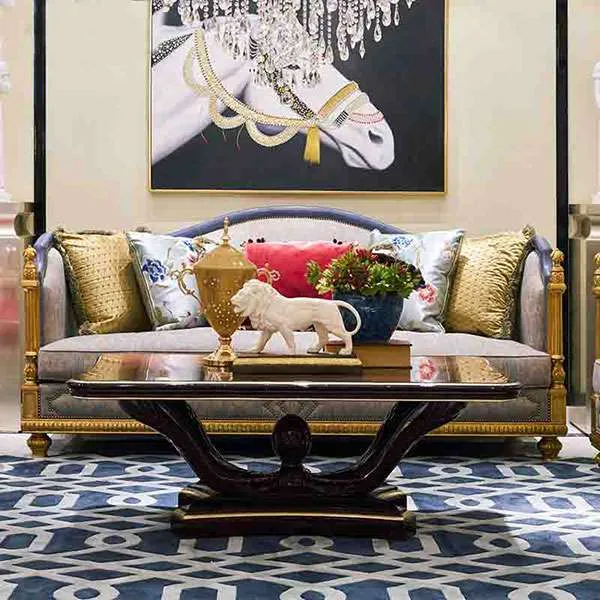 Luxury custom leather&fabric british sofa couch for home furniture