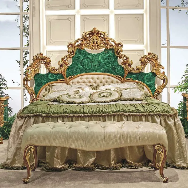 Queen Emerald Green Bed | Elegant & Luxurious Comfort