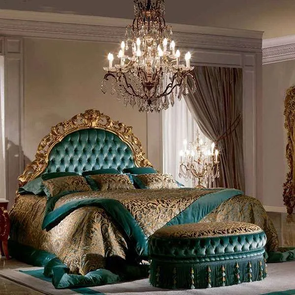 King Green Fabric Bed Frame - Image 4