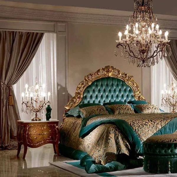 King Green Fabric Bed Frame - Image 3