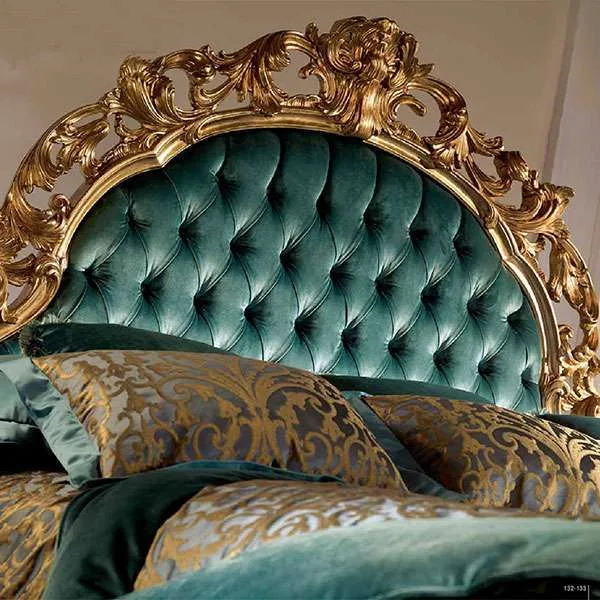 King Green Fabric Bed Frame - Image 2