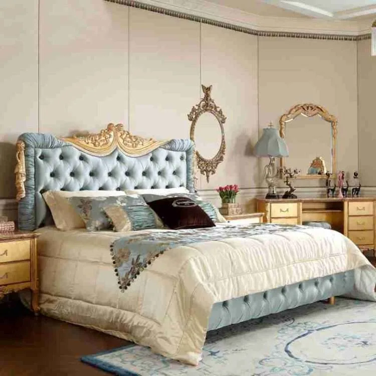 Transform Your Bedroom with a Light Blue Bed Frame - Image 2