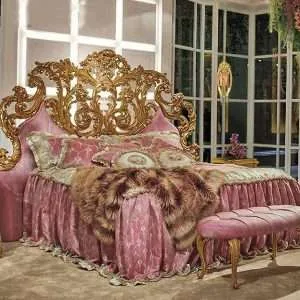 Classic Fabric Queen Bed for Timeless Elegance and Comfort
