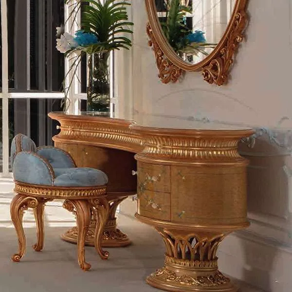 Luxury Vanity Tables with Gold Accents for Your Bedroom craftsmanship close-up – Dresser tables design