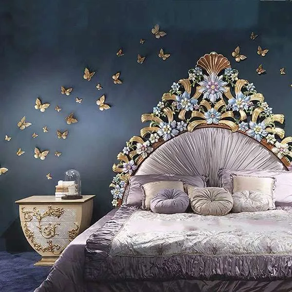Luxury Royal Wood Princess Bed Frame craftsmanship close-up – Beds design