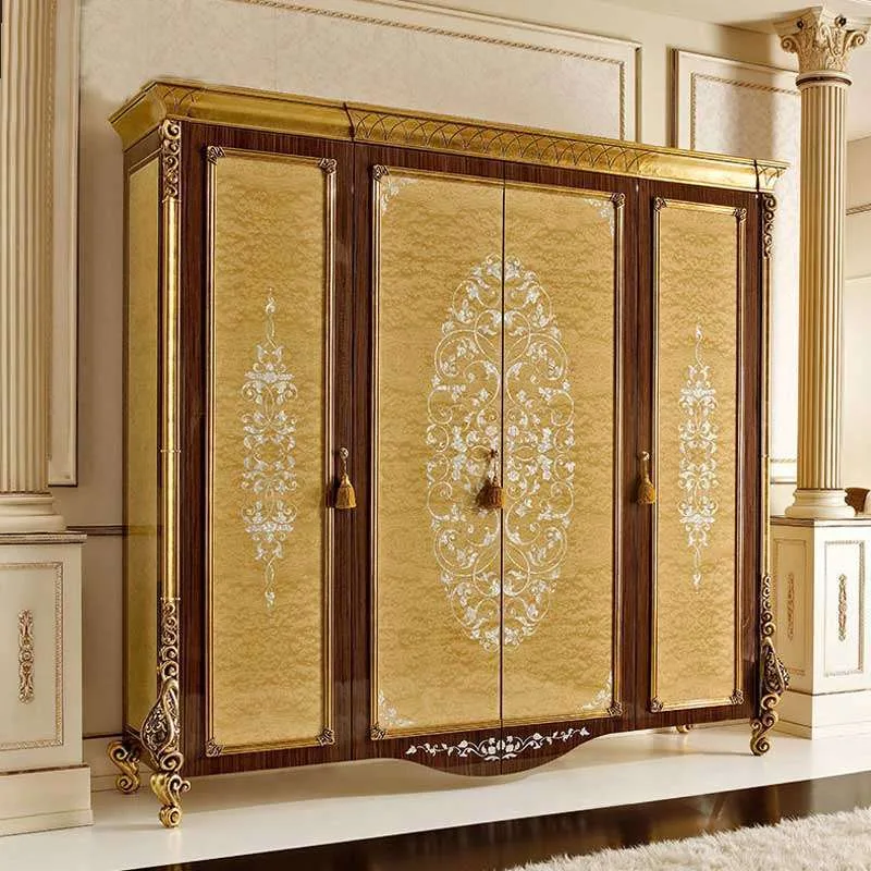 Elegant Vintage Wood Wardrobe for Timeless Style