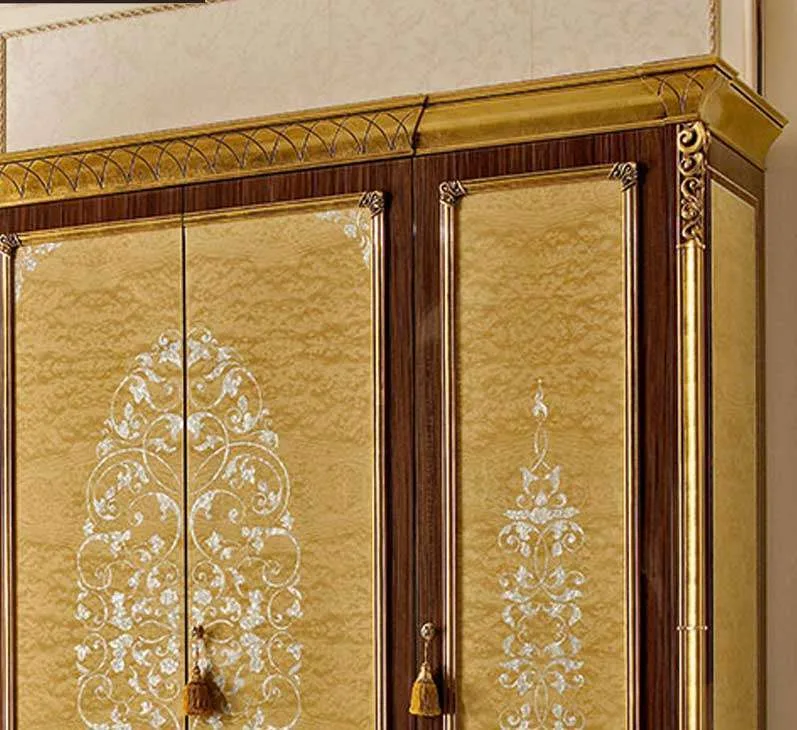 Elegant Vintage Wood Wardrobe for Timeless Style craftsmanship close-up – Wardrobes design