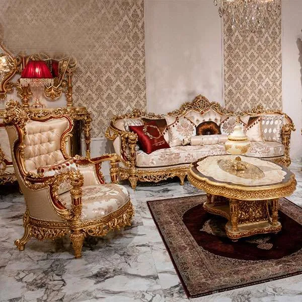 Wooden carving sofa set