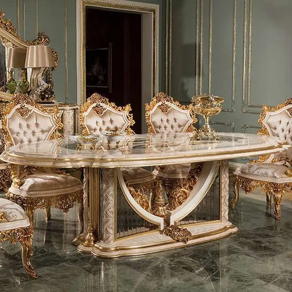 European rectangular dining table