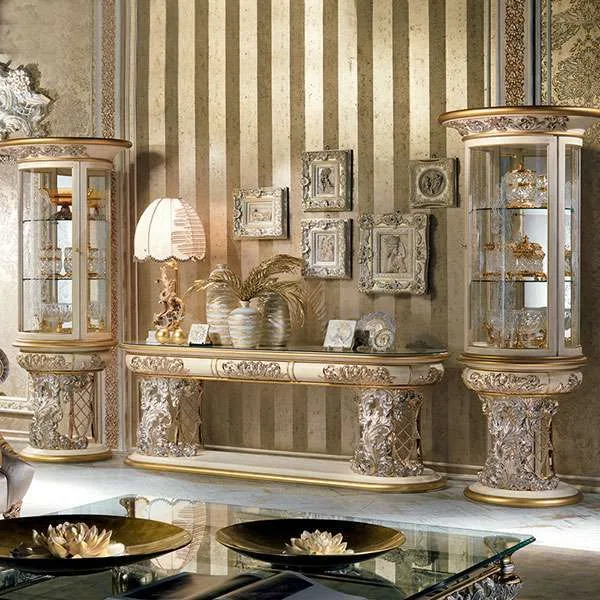 Custom Luxury Classic tv console and display case for home furniture