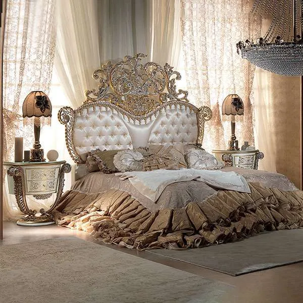 Custom luxury Classic California king bed frame for home furniture