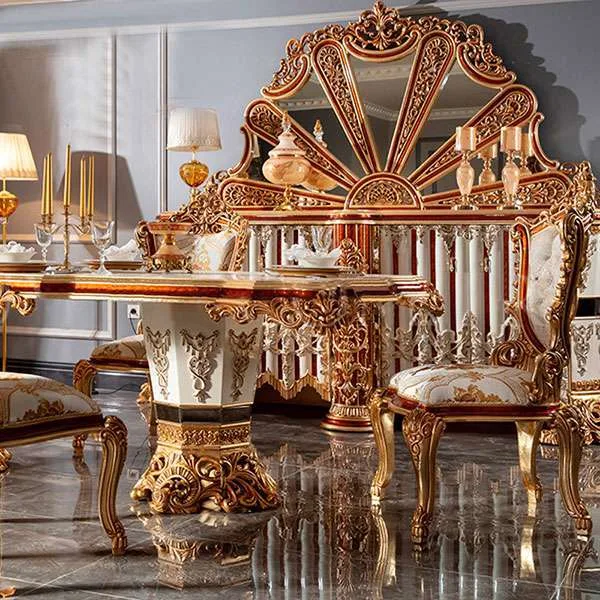 Elegant dining room furniture sets material texture – Dining tables design
