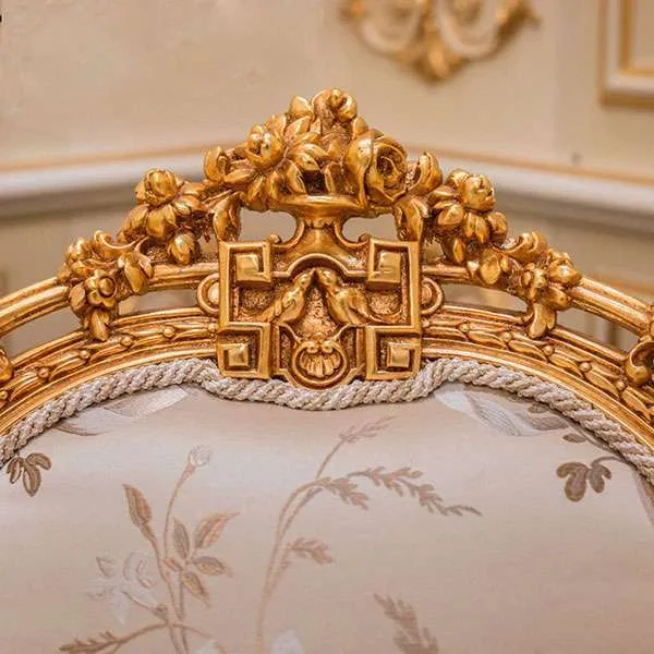 Architectural Baroque Gold-Leaf Corner Sofa System material texture – Sofas & Couchs design