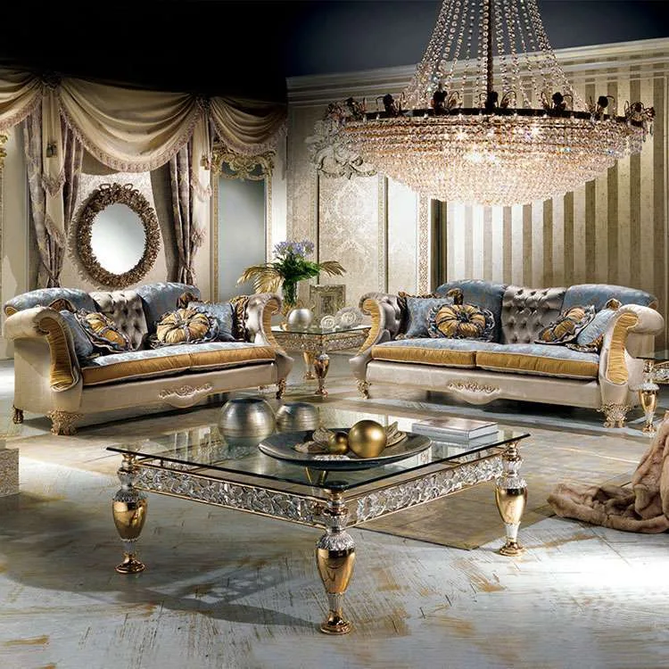 Custom luxury Classic fabric sofa set for living room for home furniture