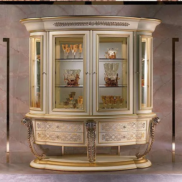 Custom glass showcase cabinet for home furniture