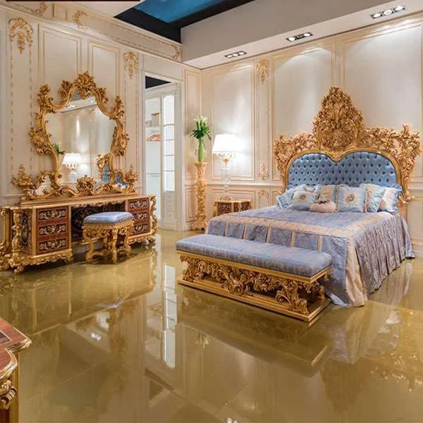 High headboard king bed set - Image 4